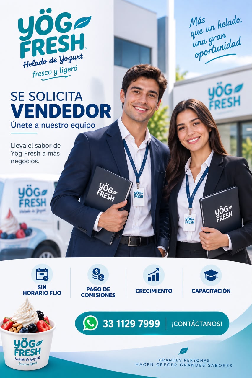 Vacante de vendedor ejecutivo Yög Fresh