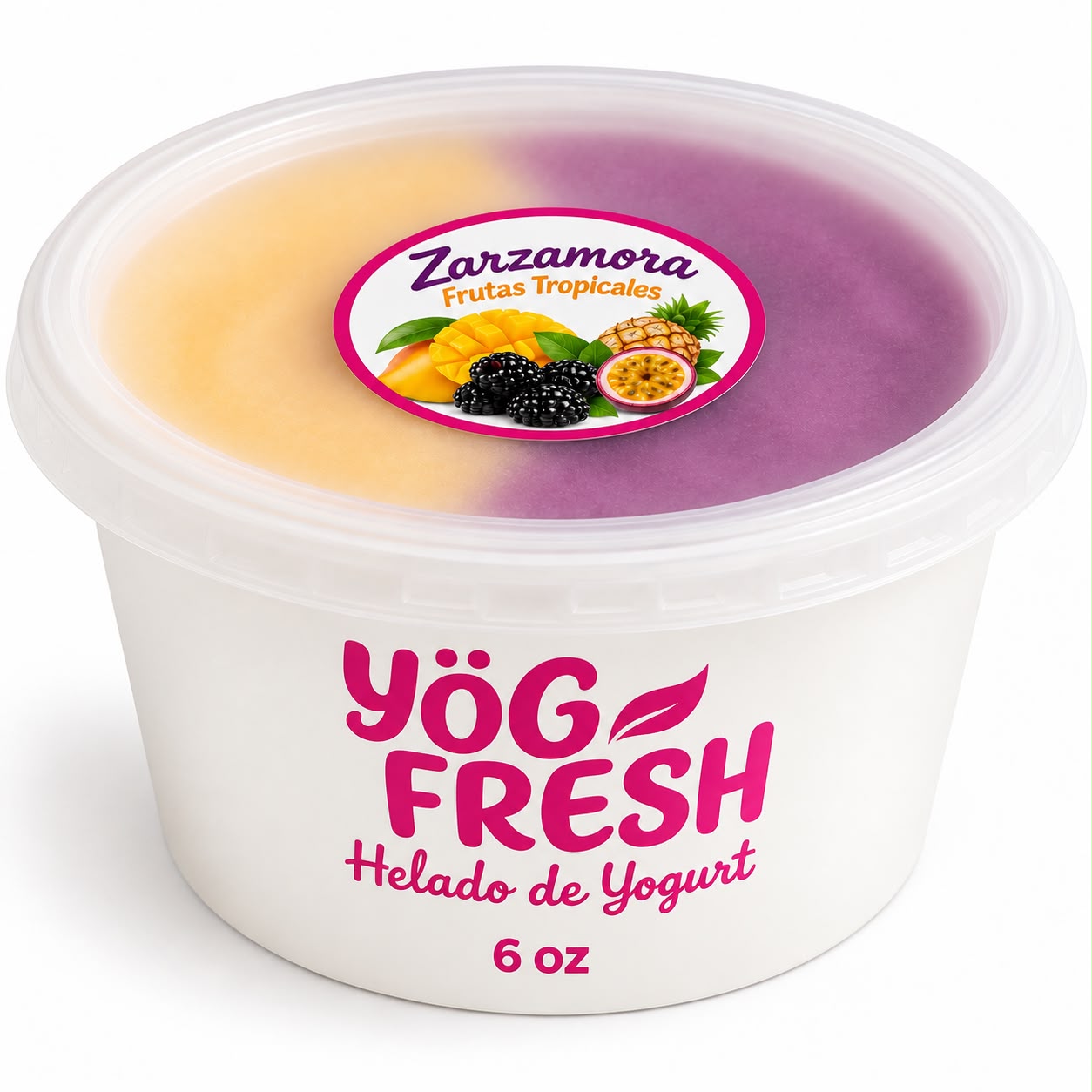 Vasitos de helado de yogurt