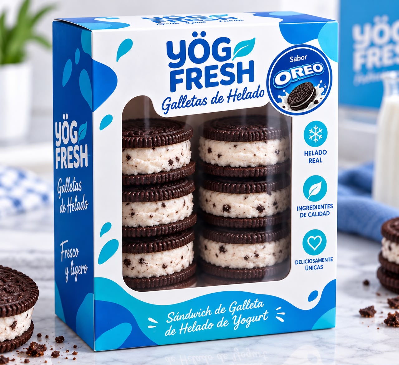 Galletas rellenas sabor Oreo